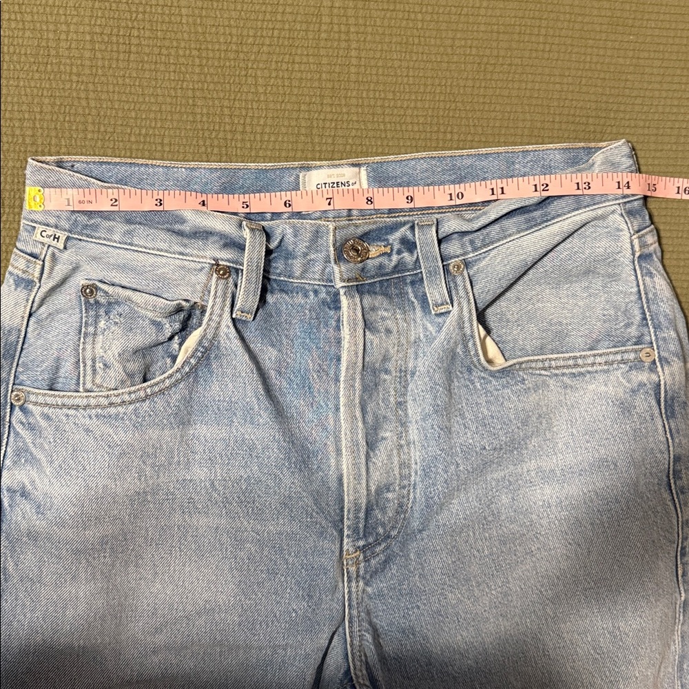 Citizens of Humanity Dahlia Bow Leg Baby Roll
Jeans Ribbon Blue Size 26 - Picture 15 of 16